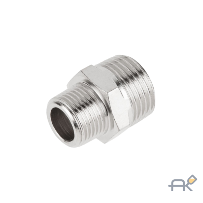 Соединение нар. резьба 3/8` х нар. резьба 1/2` (сталь) ECO  AS-MT38/MT12 